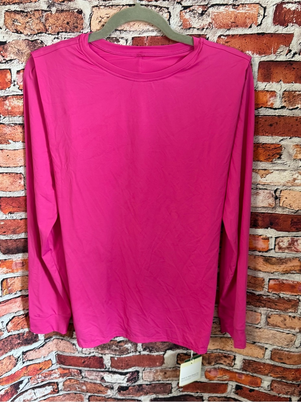 HALARA Long Sleeve Crewneck Top - Bright Fuchsia